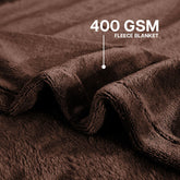 Generous Faux Fur Fleece Blanket